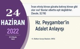 Hz. Peygamber’in adalet anlayışı