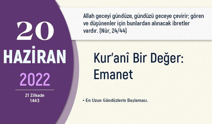 Kur’ani bir değer: Emanet