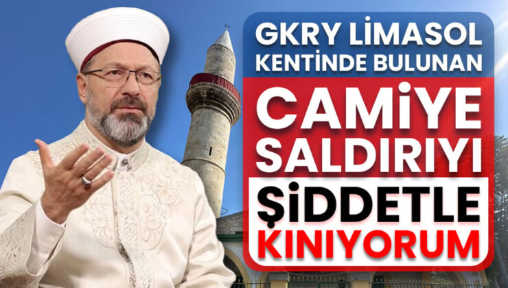 Diyanet İşleri Başkanı Erbaş, GKRY’deki cami saldırısını kınadı