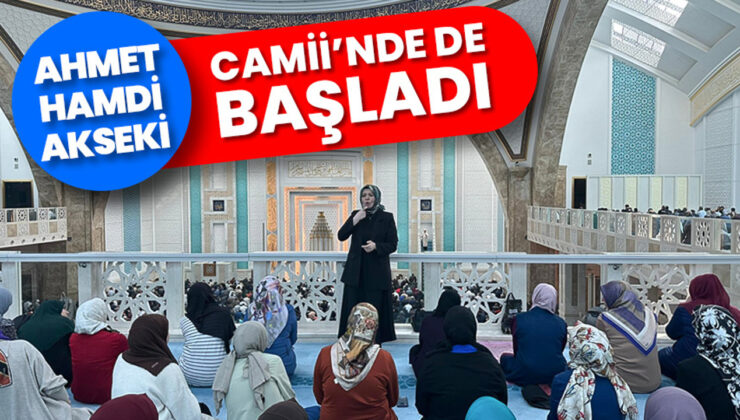 Ahmet Hamdi Akseki Camii’nde işitme engelli kadınlara özel hutbe