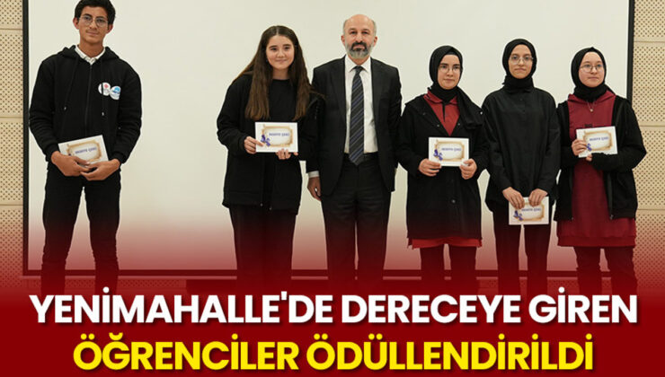 Yenimahalle’de dereceye giren öğrenciler ödüllendirildi