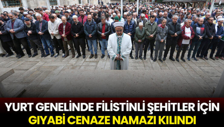 Yurt genelinde Filistinli şehitler için gıyabi cenaze namazı kılındı