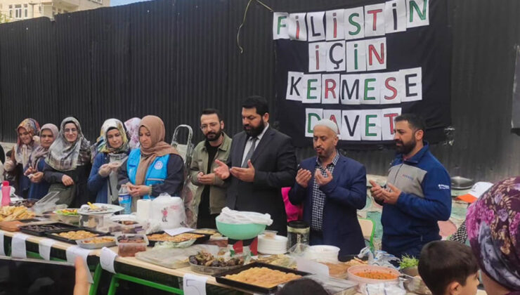 Bağlar’da Filistin için kermes açıldı