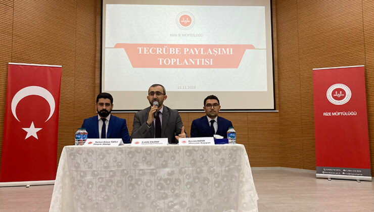 Rize’de din görevlileri tecrübelerini paylaştı