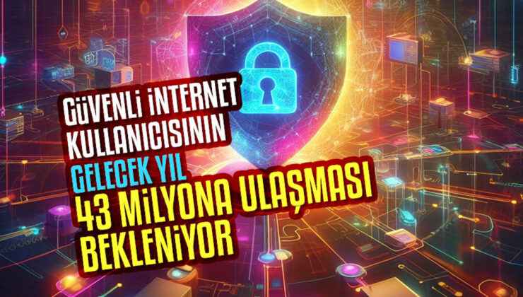 Türkiye’de güvenli internet kullanıcısının gelecek yıl 43 milyona ulaşması bekleniyor