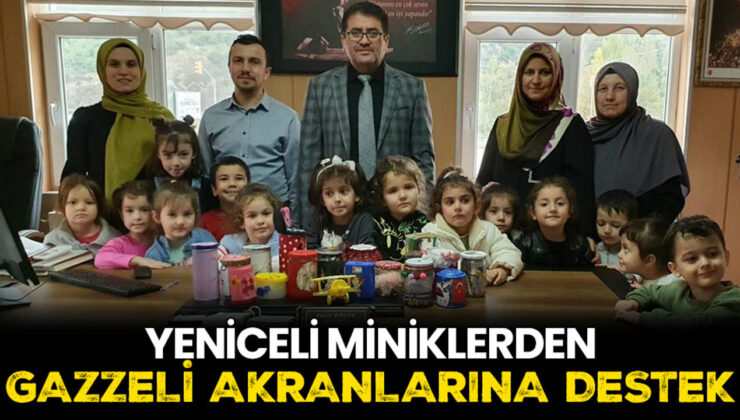 Yeniceli miniklerden Gazzeli akranlarına destek