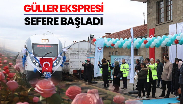 Burdur’da 15 yıllık aranın ardından tren seferleri “Güller Ekspresi”yle başladı