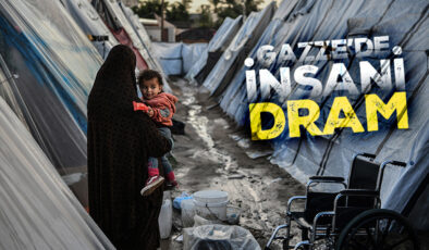 Katil İsrail saldırılarının sürdüğü Gazze’de kötü hava koşulları insani dramı büyütüyor