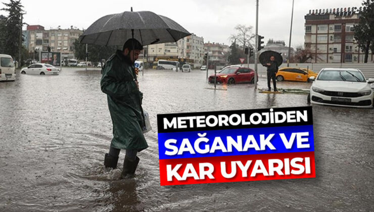 Meteorolojiden yurdun bazı illeri için sağanak ve kar uyarısı