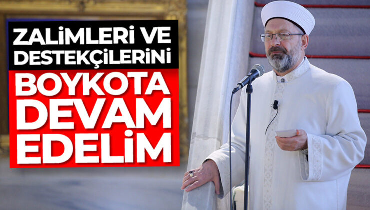 Diyanet İşleri Başkanı Erbaş, Fatih Camii’nde hutbe irad etti