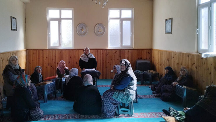 Göynük kadın irşat ekibinden köylere Ramazan ziyareti
