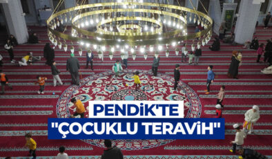 Pendik’teki Hz. Ömer Camisi’nde “Çocuklu Teravih” programı düzenlendi