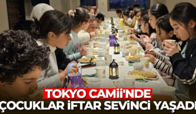Tokyo Camii’nde çocuklar iftar sevinci yaşadı