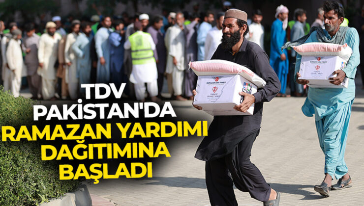 Türkiye Diyanet Vakfı, Pakistan’da ramazan yardımı dağıtımına başladı