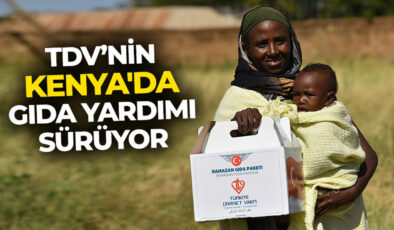 Türkiye Diyanet Vakfı’nın, Kenya’da gıda yardımı dağıtımı sürüyor