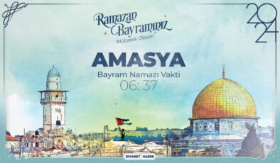 Amasya için Ramazan Bayram Namazı saatleri (2024)
