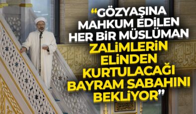 Diyanet İşleri Başkanı Erbaş, Sakarya’da Ramazan Bayramı hutbesini irat etti