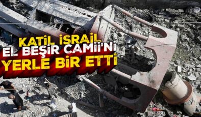Katil İsrail güçleri El Beşir Camii’ni hedef aldı