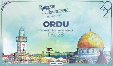 Ordu için Ramazan Bayram Namazı saatleri (2024)