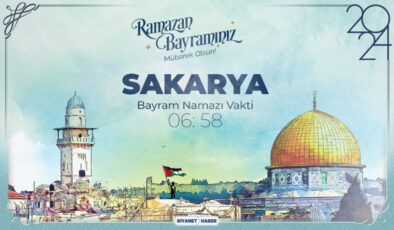 Sakarya için Ramazan Bayram Namazı saatleri (2024)