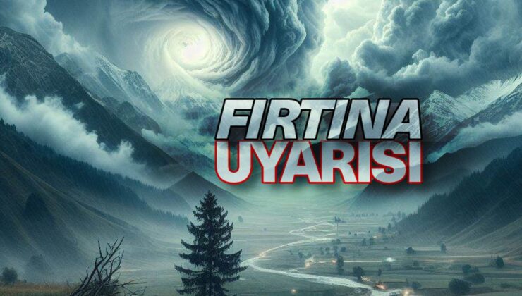 Yurdun iç ve batı kesimleri için fırtına uyarısı
