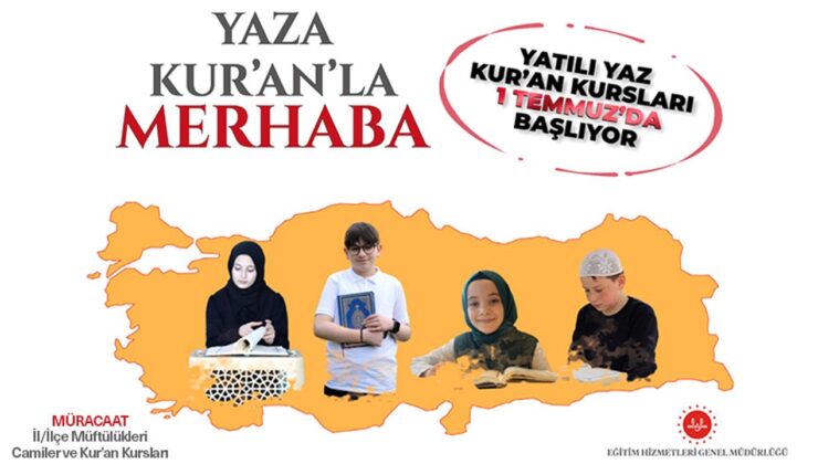 2024 Yılı Yaz Kur’an Kursları başlıyor