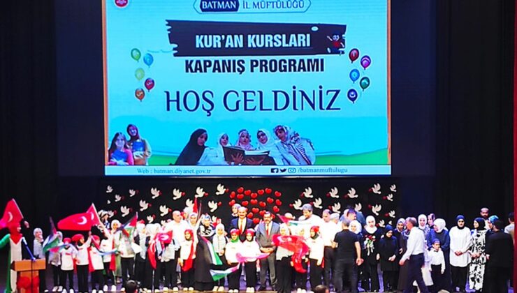 Batman’da Kur’an kurslarında yıl sonu heyecanı yaşandı