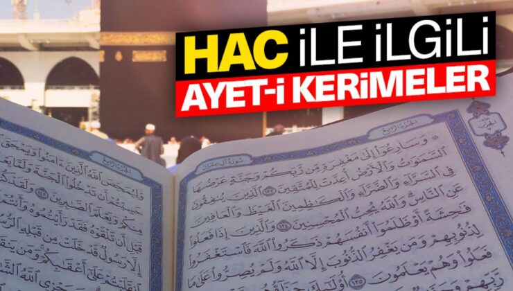 Hac ile ilgili Ayet-i Kerimeler