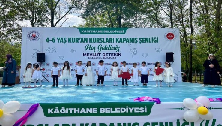 Kağıthane’de 4-6 Yaş Kur’an Kursları yılsonu programı gerçekleşti