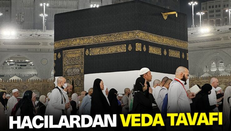 Hacılardan veda tavafı