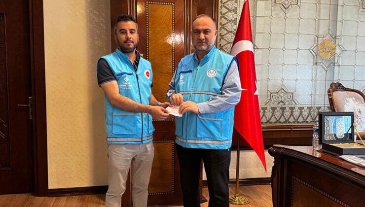 Müftü Taşcı, kurbanını TDV’ye verdi