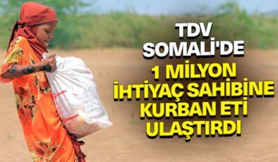 Türkiye Diyanet Vakfı, Somali’de 1 milyon ihtiyaç sahibine kurban eti ulaştırdı