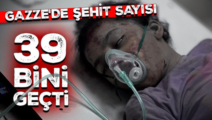 Katil İsrail’in 290 gündür saldırılarını sürdürdüğü Gazze’de şehit sayısı 39 bini geçti