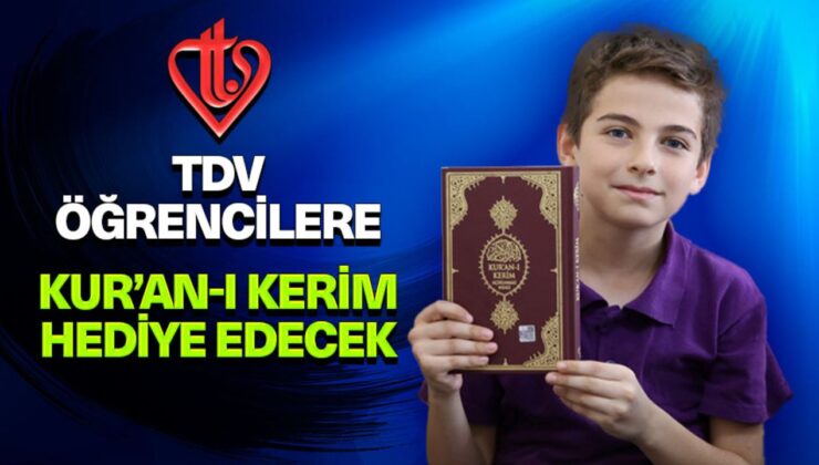 TDV öğrencilere Kur’an-ı Kerim hediye edecek
