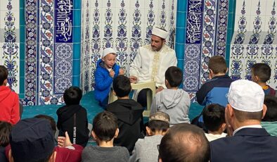 Gümüşhane’de çocuklar sabah namazında buluştu