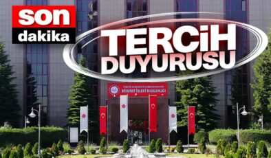 Eğitim Görevlisi tercih duyurusu