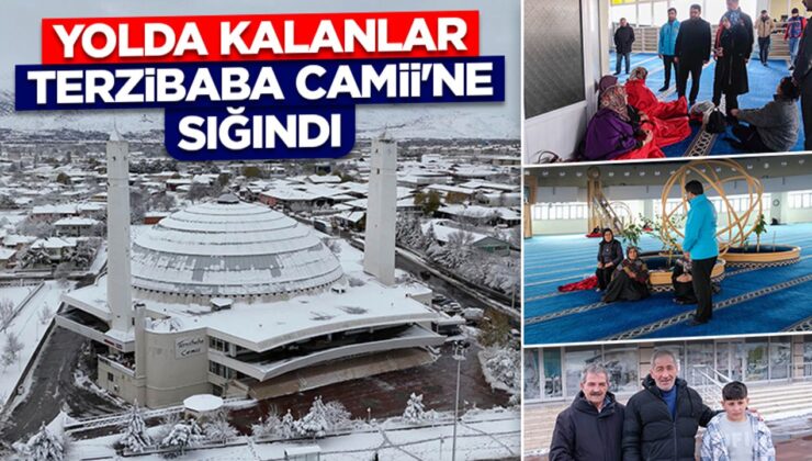 Yolda kalanlar Terzibaba Camii’ne sığındı