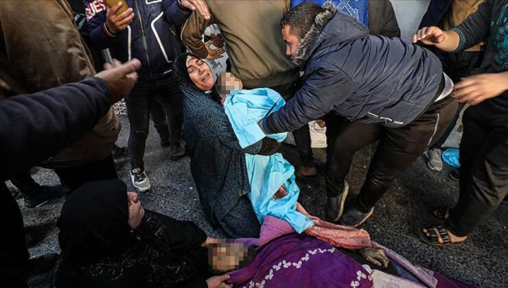 İşgalcilerin Gazze’ye son 24 saatte düzenlediği hava saldırılarında 71 Filistinli şehit oldu