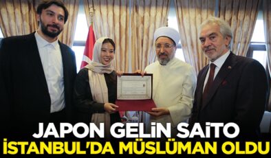 Japon gelin Saito, İstanbul’da Müslüman oldu