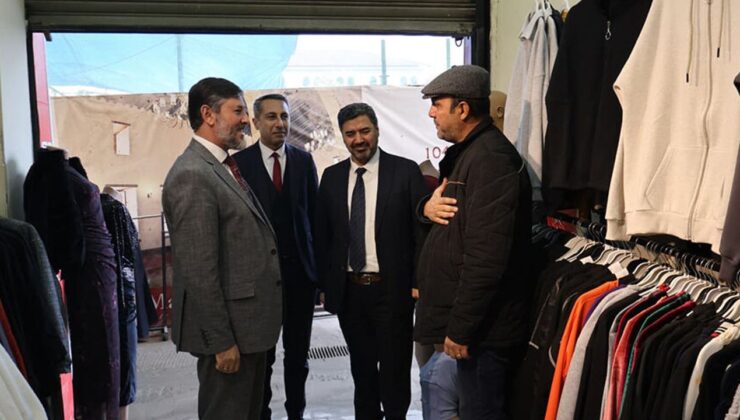 Tarihi Uzun Çarşı esnafına üç aylar ziyareti