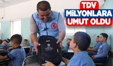 TDV, geçen yıl 55 milyondan fazla ihtiyaç sahibine yardım ulaştırdı