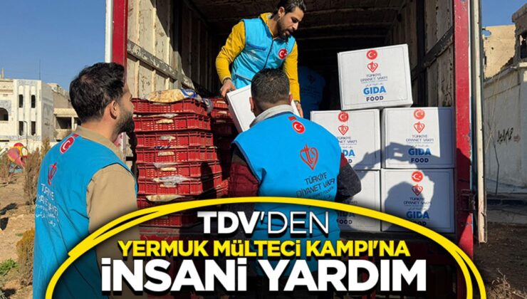 TDV’den Yermuk Mülteci Kampı’na insani yardım