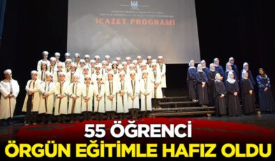 Atakum’da 55 öğrenci örgün eğitimle hafız oldu