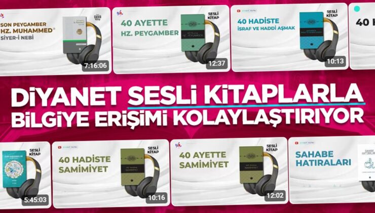 Diyanet sesli kitaplarla bilgiye erişimi kolaylaştırıyor