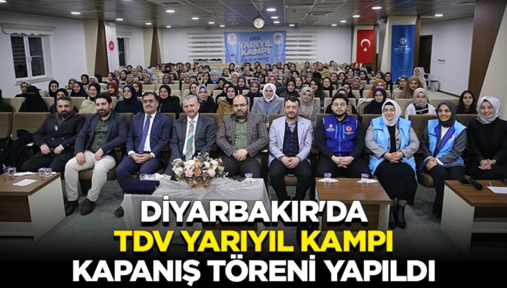 Diyarbakır’da TDV Yarıyıl Kampı Kapanış Töreni yapıldı