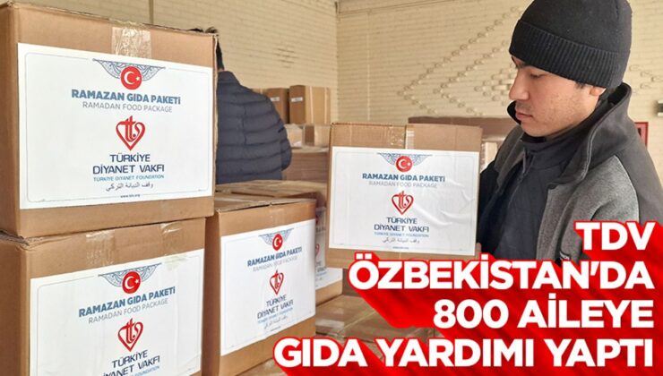 Türkiye Diyanet Vakfı, Özbekistan’da 800 aileye gıda yardımı yaptı