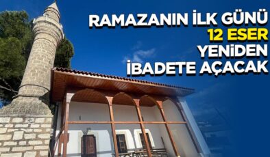 Vakıflar Genel Müdürlüğü ramazanın ilk günü 12 eseri yeniden ibadete açacak