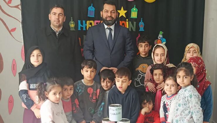 Bağlar’da minikler Filistin’e destek oldu