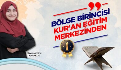 Bölge birincisi Kur’an eğitim merkezinden