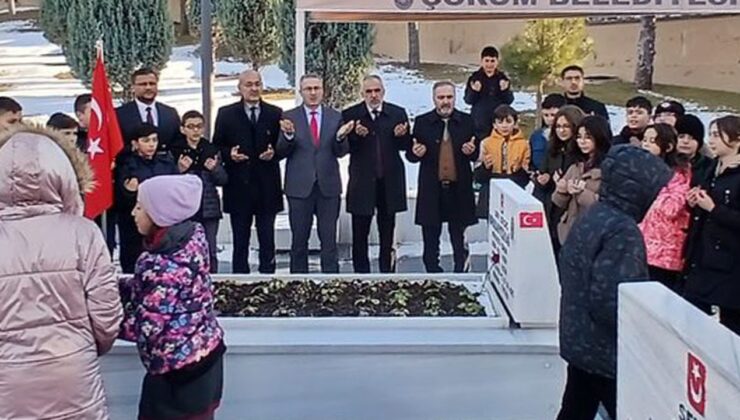 Çorum’da gençlerden şehitlere vefa